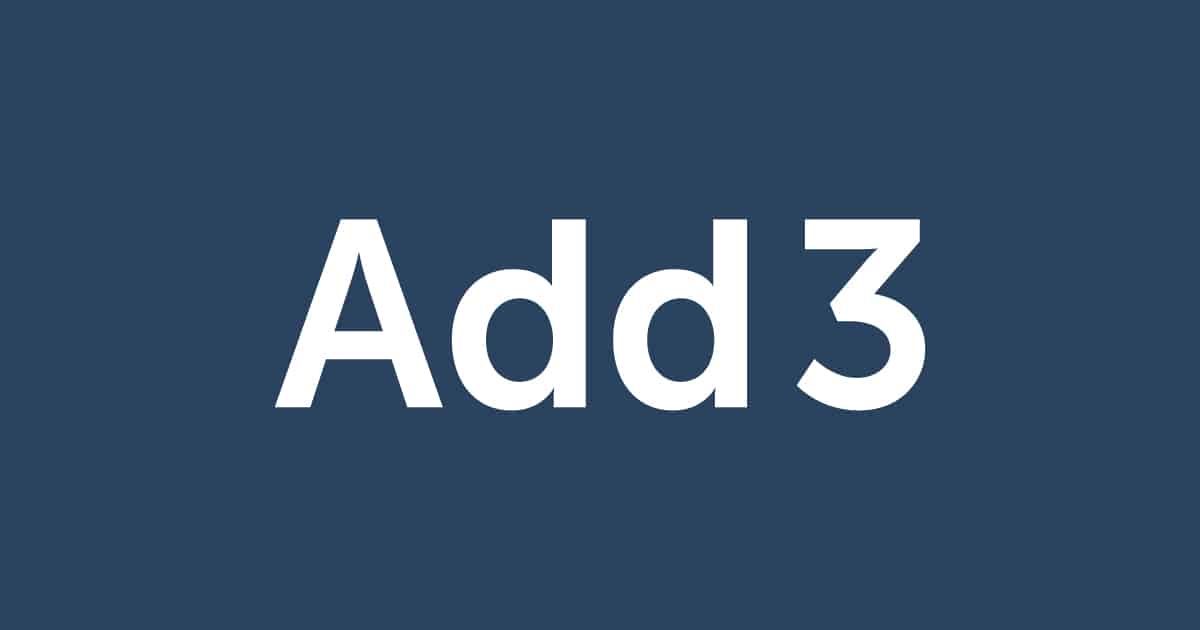 3 add